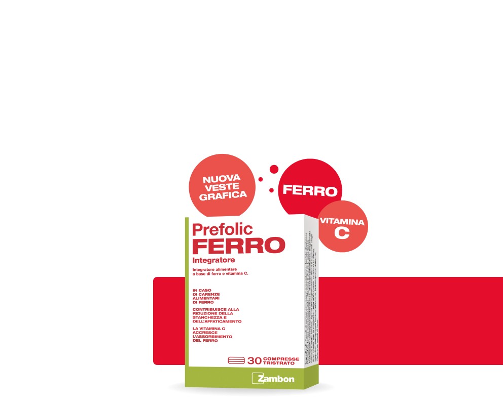 Box prodotto Prefolic Ferro con nuova grafica